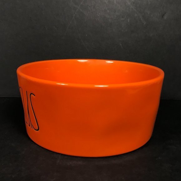 Rae Dunn Hocus Pocus bowl Large Halloween orange ceramic bowl 8" popcorn, treats - Picture 4 of 7